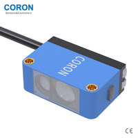 Sensor Óptico de Alta Precisión CORON Serie KC, RGB 3 Colores, Interruptor NPN/PNP, Punto de Luz Pequeño, Tipo de Cable DC12-24V, Distancia 12.53mm