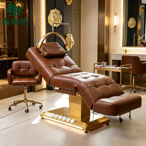 Nouveau <span class=keywords><strong>Lit</strong></span> de Massage Électrique de Luxe à 3 Moteurs pour Salon de Beauté, Spa Facial, Extension de Cils, avec Commande au Pied - Product Image 4