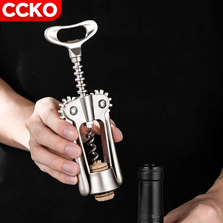 2022 Wing Corkscrews Hợp Kim Kẽm Bếp Bar Đa Chức Năng Xách Tay Hướng Dẫn Sử Dụng Tùy Chỉnh Mở Chai Bia Opener Cork Wine Cụ Mở