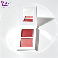 Palette de fards à joues 2-en-1 crème et poudre, fini mat éclatant, maquillage végétalien waterproof, personnalisable avec logo ODM, nouvelle arrivée