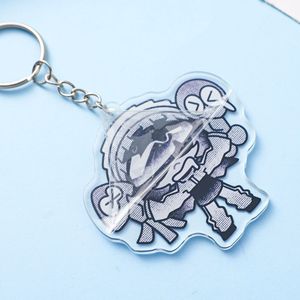Custom Logo Cartoon <b>Anime</b> Acrylic Transparent Waterproof <b>Keychain</b> with Epoxy Glitter Design-Durable Lightweight Promotional Gift - Product Image 5