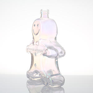 Haute qualité 750ml <span class=keywords><strong>pain</strong></span> <span class=keywords><strong>d</strong></span>'épice homme en forme de Bourbon verre <span class=keywords><strong>liqueur</strong></span> esprit bouteille pour <span class=keywords><strong>liqueur</strong></span> Vodka Gin pour noël en gros - Product Image 2