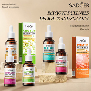 SADOER, suero iluminador <span class=keywords><strong>de</strong></span> niacinamida, fullereno, astaxantina, antioxidante, ácido salicílico, suero reparador <span class=keywords><strong>de</strong></span> hidratación - Product Image 1