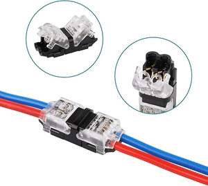 2P H型低電圧ワイヤコネクタ、被覆剥き不要、24-20AWG、はんだ不要クイックスプライスタップコネクタ（自動車用） - Product Image 1