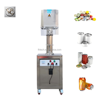 Machine de scellage semi-automatique FKJX pour boîtes rondes, alimentation manuelle, interrupteur au pied, pour le scellage des boîtes de biscuits