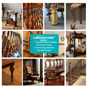 Torno CNC de Cinco Ejes de Alta Calidad con Sistema LNC RTCP, Principalmente Utilizado para el Mecanizado de Patas y Respaldos de Sillas Curvos. - Product Image 6