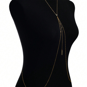 FUAMAY 2025 joyería de moda exótica 925 Plata bohemio elegante borla Bar Y estilo cuerpo cadena elegante Festival - Product Image 5