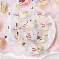 Marshmallow Kering Beku Bentuk Pilin Warna Pelangi, Marshmallow Pilin Renyah, Permen Kering Beku untuk Grosir