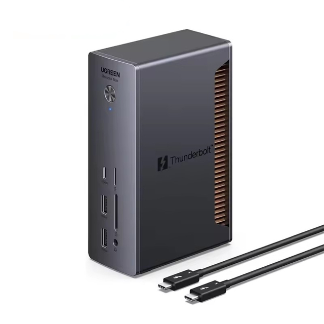 Revodok Max UGREEN 2131 Thunderbolt 5 Dock Station 13 in 1 120Gbps Transfer Single 8K Dual 6K60Hz Display 2.5GbE SD/TF 4.0