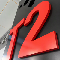 DakeSign OEM Lettres 3D en acier inoxydable couleur personnalisée IP65 étanche pour signalétique d'entreprises, d'hôpitaux et d'expositions, installation facile