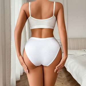 กางเกงชั้นในเอวสูงสำหรับผู้หญิงสไตล์ฮิปสเตอร์ผลิตตามแบบ - Product Image 4