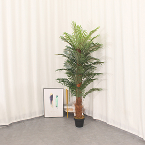 Vente chaude Palmier Artificiel En Plastique Nouveau Design Aspect Naturel Décoration de La Maison Arbre Usine En Gros - Product Image 3