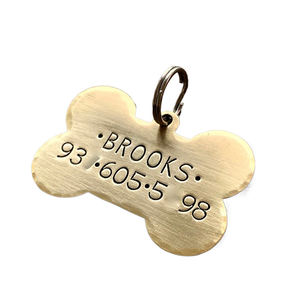 Piringan aluminium berwarna Anodized produk logam lembaran kerajinan logam <span class=keywords><strong>tag</strong></span> bentuk tulang kosong baja tahan karat - Product Image 6