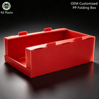 Boîtes de rangement rectangulaires en polypropylène (PP) recyclables, sur mesure, OEM, pour entrepôt et tri de vêtements