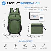 Tas Ransel Outdoor Baru, Tas Perjalanan Lipat Ringan untuk Olahraga, Tas Ransel Penyimpanan Tahan Air, Tas Hiking Ringan