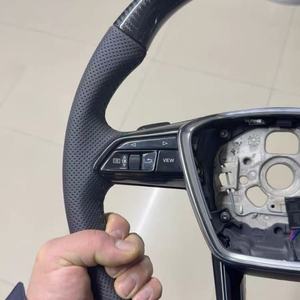 Volant en cuir personnalisé pour <span class=keywords><strong>Audi</strong></span> A1 A3 A4 A5 A6 A7 <span class=keywords><strong>RS</strong></span> R8 S3 8V B8 B9 S4 Q3 Q8 TT Sports <span class=keywords><strong>Rouge</strong></span>, y compris A8 RS5 C8 - Product Image 3