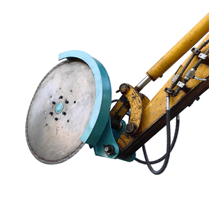 Scie à découper diamantée bibo pour excavatrice, pour roche, bois et marbre / Disque de scie circulaire de 0,4 à 0,8 m de diamètre / Scie de découpe - Product Image 2