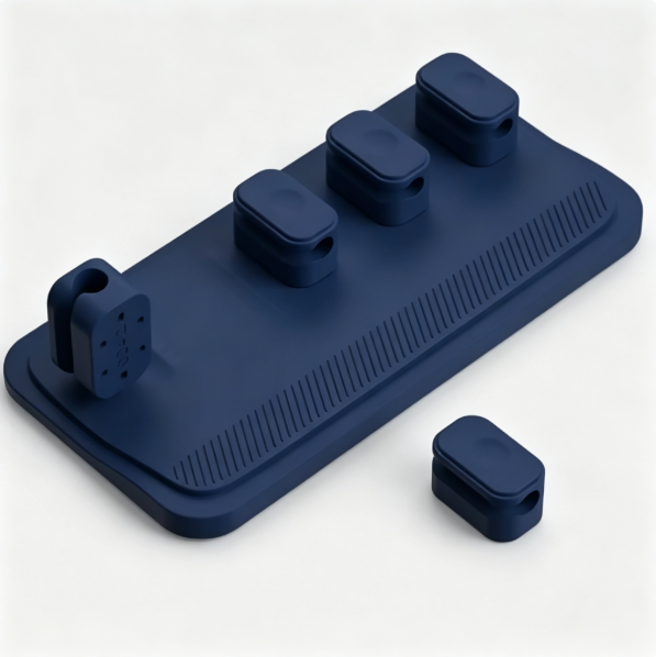 Punch Free Self-Adhesive Magnetic Cable Organizer, Desktop Silicone Cord Wire Clips for Data Line Management
