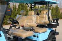 Carrito de Golf Eléctrico Todoterreno de 72 Voltios y 6 Plazas (4+2), Motor de 7.5KW, Batería de Litio con BMS, Certificación EEC y DOT