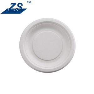 7 inch compostable giấy dùng một lần tấm Heavy Duty thân thiện với môi phân hủy sinh học mía bã mía bữa ăn tối tấm cho Đảng - Product Image 4