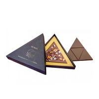 Nouvelle boîte à truffes au chocolat triangulaire avec inserts, emballage de luxe en carton pour confiseries, pour marques, usine OEM, vente en gros