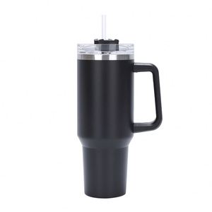 Gobelet de voyage isotherme 40oz H1.0 avec poignée, couvercle, paille et base antidérapante – Conception personnalisée OEM/ODM - Product Image 5