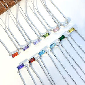 Collar de Plata de Ley 925, colgante delicado de corazón pequeño Cz, Gargantilla de estrella de Color dorado y plateado, cadena de 40 + 5cm - Product Image 6