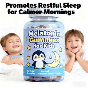 OEM/ODM Melatonine Gummies voor kinderen met kamille & citroenmelisse voor rustgevende slaap, leeftijd 3+, niet-afhankelijk, 1 mg melatonine supplement - Product Image 4