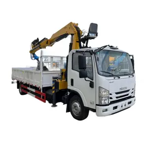 Nhật Bản 7 tấn Boom Crane xe tải gắn 4x2 8 tấn Crane loader Crane xe tải để bán