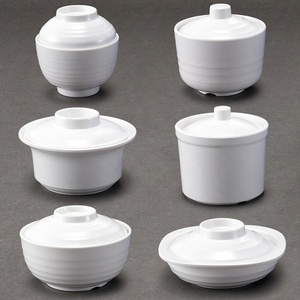 Hot Selling Restaurant Melamine Small Rice Miso Bowls Plastic Soup Bowl With Lid For Wholesale