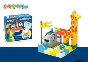Op Maat Gemaakte Milieuvriendelijke Hoge Kwaliteit 31 Stuks Diervormige Bouwstenen Educatief Plastic Speelgoed Met Marmeren Pistolen - Product Image 6