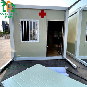 Maison préfabriquée personnalisée en usine avec garages, 20 pieds, 40 pieds, panneaux sandwich, assemblage rapide moderne, maison conteneur de luxe - Product Image 1