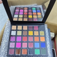 Palette de fards à paupières DIY, logo personnalisé, végan, vente en gros, pigmentée, mate, pailletée, scintillante, kit cosmétique pour les yeux