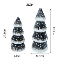 Neues Design Schwarz-Weiß Glitzer Mini-Pilz Weihnachtsbaum Tischdekoration für Weihnachtsfeier Geschenk Dekoration
