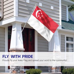 Singapour 100D longue durée drapeaux belges bannière 90x150cm les deux côtés quadruple cousu fly ends pour <span class=keywords><strong>la</strong></span> décoration de <span class=keywords><strong>la</strong></span> maison - Product Image 1