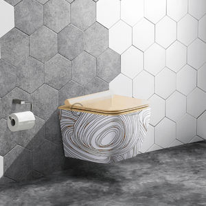 WC monobloc en céramique à chasse d'eau par gravité pour salle de bain - Product Image 6