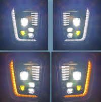 Phare LED 135W dernière génération à 4 faisceaux bas et 8 faisceaux hauts pour Hongyan Jieshi Jieka, Plug and Play, avec DRL en forme de C et feu antibrouillard intégré