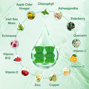 Oem tự nhiên hữu cơ lá dâu tằm chiết xuất chất diệp lục Gummy bổ sung Ashwagandha thúc đẩy tiêu hóa năng lượng tăng cho người lớn - Product Image 4