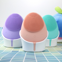 Appareil de soins de la peau étanche en silicone souple brosse de lavage du visage masseur facial brosse nettoyante électrique