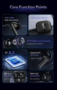 New BT 5.3 earphoness42tws không dây tiếng ồn hủy bỏ âm nhạc ANC + enc trong tai tai nghe - Product Image 6