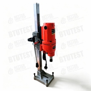 Machine de carottage de chaussée à essence - Échantillonneur de béton de 200 mm de diamètre et 700 mm de profondeur, portable et puissant pour les essais routiers - Product Image 4