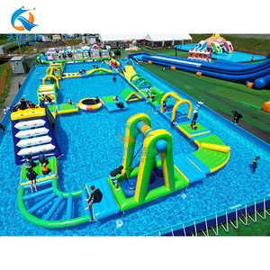 Tianxu Aqua Inflatable Ground <strong>Water</strong> Park <strong>Slide</strong> Combo On Land With Swimming Pool Themed Amusement Funcity For Summer Holiday