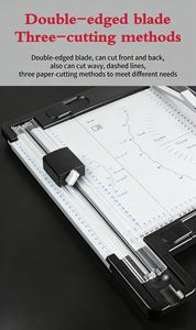 Machine à découper le papier A4 professionnelle de bureau, coupe-papier manuel pour imprimerie et fournitures de bureau - Product Image 5