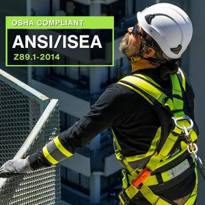 Terra frontiera di tipo 2 classe C ha sfiato casco di sicurezza ANSI/ISEA Z89.1 tipo iosha Compliant elmetto visiera ABS materiale modello - Product Image 4