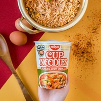 Nouilles instantanées coréennes Budae Jjigae au goût de ragoût, en gobelet, en gros, 76g x 24, marque Nissin