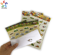 Autocollants muraux décoratifs personnalisés pour enfants, en vinyle, avec impression de dessins animés, adhésif puissant, colorés, imperméables, DIY