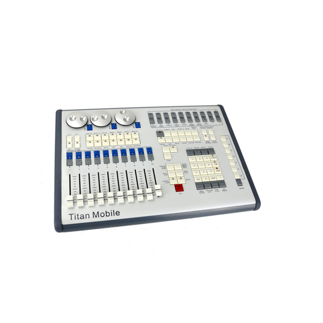 High Quality Console Stage Light Controller Titan Mobile DMX Controller for Stage Lights With Flight Case