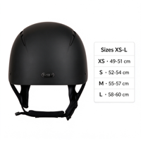 Casque d'équitation léger noir en ABS et EPS, texture sable, pour adultes, 49-60 cm, vente en gros, fabrication OEM