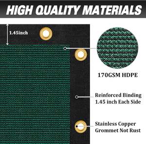 <span class=keywords><strong>Filet</strong></span> PEHD <span class=keywords><strong>filet</strong></span> de confidentialité opaque <span class=keywords><strong>filet</strong></span> d'écran de clôture verte pour mur extérieur jardin cour arrière-cour - Product Image 2