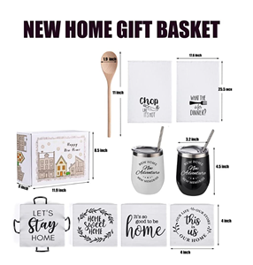 Regali da cucina personalizzati bicchieri da vino bicchieri da agente immobiliare regali per coppie cesto per sposi nuove donne per la <span class=keywords><strong>casa</strong></span> regali per l'inaugurazione <span class=keywords><strong>della</strong></span> <span class=keywords><strong>casa</strong></span> - Product Image 3